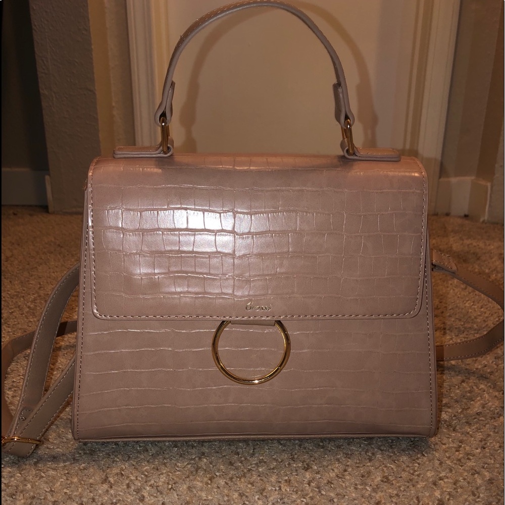 Beige crossbody bag